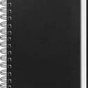 Spiral Notebook,A5 Lined Black Journal Notebook 5.62 x 8.4 inches-100 Sheets/200 Pages,100GSM Thick Paper,Hardcover Journals for Writing Work School Supplies