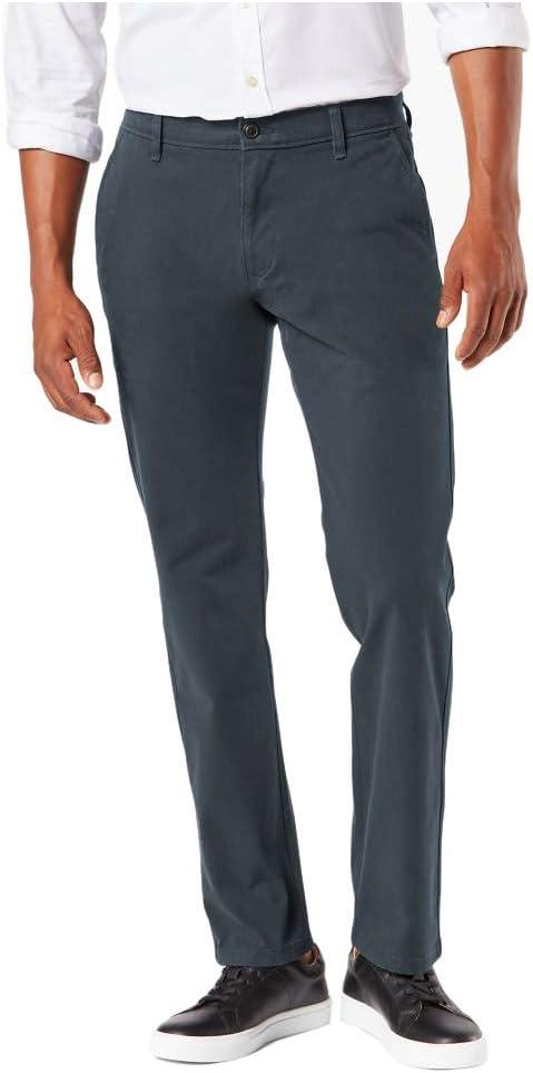 Dockers Straight Fit Ultimate Chino Pant with Smart 360 Flex (Regular and Big & Tall) (33W x 32L, Cool Slate)