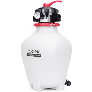 CIPU 14inch Sand Pool Filter Tank System with 6-Way Valve Easy to Install for Above Ground Swimming Pools