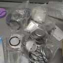 Button Maker Machine, Square & Round Button Badge Press Kit- 50pcs Square Magnet Button(2'' x 2'') + 50pcs Circle Pinback Button(58mm), Button Press Making Kit for Parties, Events, Business, School