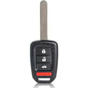 MechanMagic Key Fob Remote Replacement Fits for Honda Civic 2016 2017 2018 2019 2020/Accord 2016 2017 MLBHLIK6-1TA Keyless Entry Remote Control Uncut 4 Buttons 433Mhz (35118-T2A-A60)