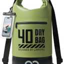 Lamicall Dry Bag Waterproof Backpack - [Durable & Floating] 40L Large Water Proof Bag with Waterproof Phone Case for Kayaking, River Rafting, Lake, Float Trip, Tubing Essentials