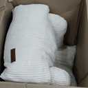 MAXYOYO Kids Bean Bag Chair, Stuffed Toddler Bean Bag Sofa with Filler Bean Bag Chair for Boys and Girls, Lazy Sofa with Pocket Floor Chair for Gaming, Reading, Beige