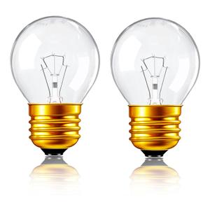 40 Watt Oven Light Bulb G45 E26 120V 500 Fahrenheit Heat Resistant Appliance Bulbs Replacement for Oven, Refrigerator, Microwave-360 Lumens Incandescent Blubs-2700K Warm White Dimmable (Pack of 2)