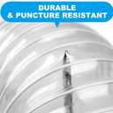 2 1/2" x 50' Heavy PVC Dust Collection Hose,Flexible Clear Debris and Fume Collection Hose with Stainless Steel Hose Clamps for Dust Collectors with 2 1/2" Ports, Ideal for Shop Vacuums