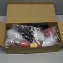 12 Pack Jumbo C9 Solar Christmas Lights, Large Bulbs Waterproof Outdoor Christmas Decorations, Solar Powered Lights for Outside Pathway Marker Stakes Yard Garden Walkway Xmas Decor (Red and White)