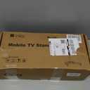 XINLEI Mobile TV Carts, Rotating Rolling TV Stand on Wheels for 13-50" Flat/Curved TVs Height Adjustable 30 Tilt Floor TV Stand Portable Monitor Stand Holds up to 44lbs Max VESA 200x200mm ML1350