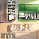 Charger Organizer - 3 Pack Cord organizer With Lid -Stackable Cord Organizer for Drawer- Electronics Organizer for Home Office Desk Organizers