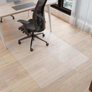 Office Chair Mat for Hardwood Floor, 45 x 53 Large Chair Mats, Under Desk Chair Mat for Rolling Chairs, Easy Glide Desk Floor Mat for Home Office (Rectangle)