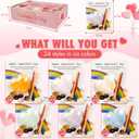 24 Pack Valentines Gemstones Dig Kit for Kids Gems Crystal Excavation with Card Party Favors for Boys and Girls Valentines Exchange Gifts