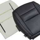 SecosAutoparts Driver Bottom Seat Cover Leather & Seat Foam Cushion Black Compatible with Jeep Grand Cherokee 2011 2012 2013 2014 2015 2016 Compatible with Dodge Durango 2011-2018