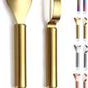 Gold Potato Vegetable And Fruit Peelers For Kitchen, Kyraton Titanium Gold Plating Stainless Steel Peelers,Sharp Blade And Ergonomic Non Slip Easy To Grip Set Of 2