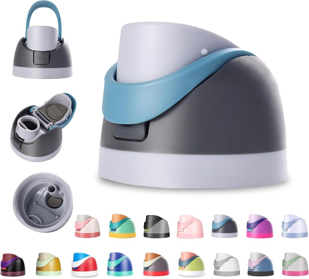 NTIERA Replacement Lid for Owala Freesip Water Bottle, Compatible with Owala Lid and Cap, Premium Accessories for 16oz 24oz 32oz 40oz Bottles,LeakProof,BPAFree(Dark Grey), 8pack