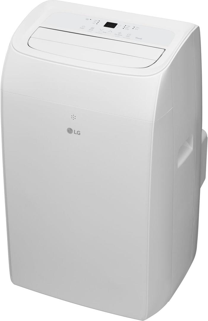 LG 10,200 BTU (DOE) / 14,000 BTU (ASHRAE) Smart Portable Air Conditioner, Cools 450 Sq.Ft. (18' x 25' room size),Smartphone & Voice Control works with LG ThinQ, Amazon Alexa and Hey Google, 115V (Bright White)