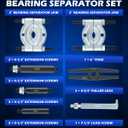 Orion Motor Tech Bearing Puller Set, 5 Ton Capacity Bearing Separator, Pinion Wheel Bearing Removal Kit with 2" and 3" Jaws, Wheel Hub Axle Puller Set, Heavy Duty Bearing Splitter Tool Kit