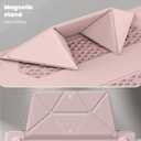 Designed for MacBook Pro 14 Inch Case 2021 2022 2023 2024 2025 Release A3434 A3112 M5 A3112 A3401 A3185 M4 A2918 A2992 M3 A2779 M2 A2442 M1 Pro/Max Protective Premium Leather Case, Pink