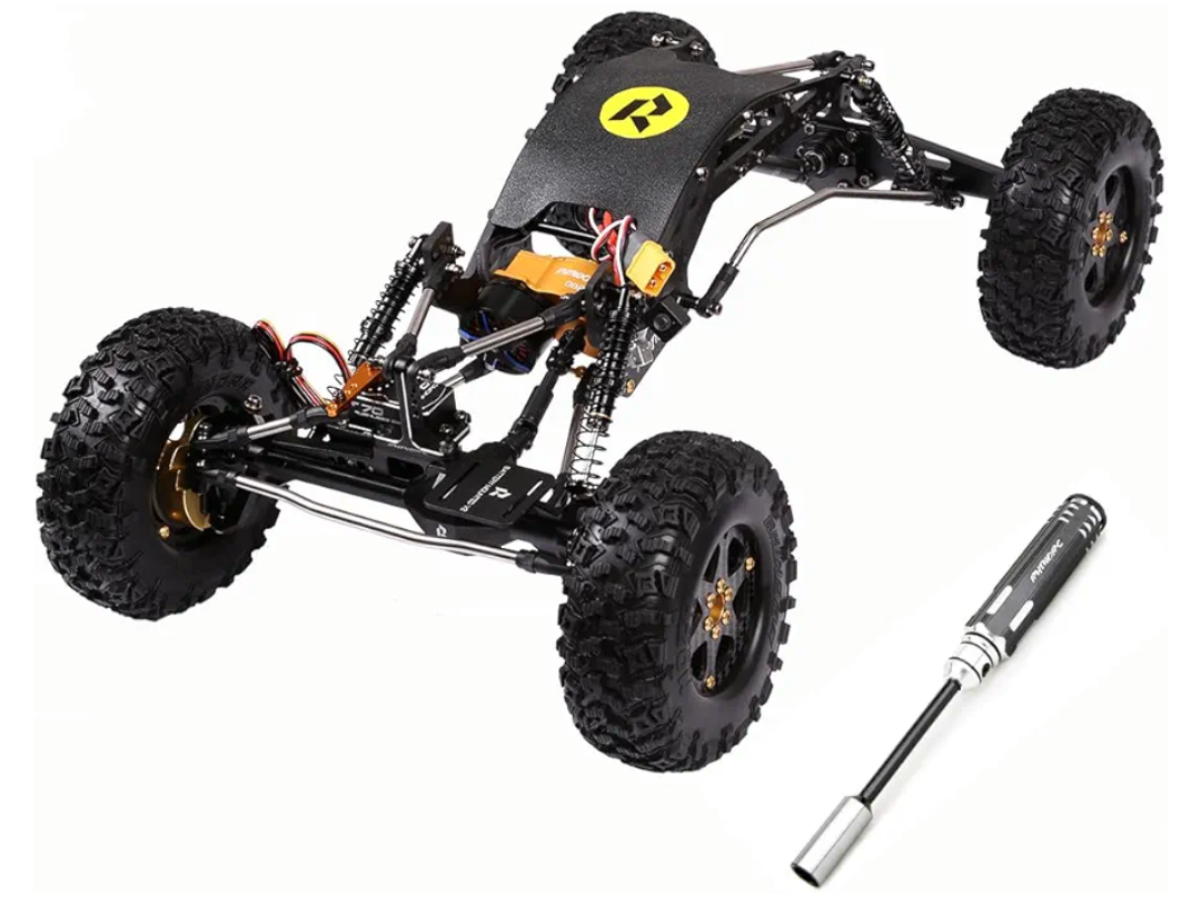 RhinoRC YUE ONE V2 Sporty Crawler Car with T70 Servo 40A S12 Outrunner Motor Combo for MOA Competition Crawler RTR 1/10 Off-Road Car