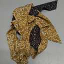 AWAYTR Women's Long Twist Knotted Chiffon Headbands - 3PCS Criss Cross Head Wraps for Thick Hair (Black+Beige+Khaki)