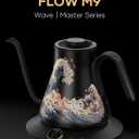 Cocinare FLOW M9 Electric Gooseneck Kettle, 1 Temperature Control for Pour-over Coffee & Tea, Stainless Steel Interior, Quick Heating for Boiling Water (Wave)