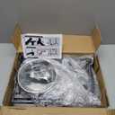 Grand Line Elevated Dog Bowls - 7 Height Adjustable, 10 Tilted Raised Stand With Spill Proof Mat, Two 1.5L Stainless Steel Food Water Bowls for Large Medium Small Dogs (15.4" H)