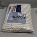 Duvet Cover King Size - Extra Soft King Size Duvet Cover - Lightweight, Breathable, Easy Care & Fade Free w/ Zipper Closures & Ties - 104" x 90" Inches - (Beige Stripes 2) Comforter Not Included