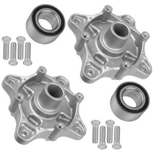 Caltric 2 Rear Wheel Hub with Bearing and Bolt Compatible with Polaris RZR 800 EFI/RZR S 4 800 2008-2014