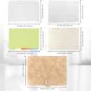 FYY A5 Binder Refillable Planner Notebook 6 Ring PU Leather Binder Journal with Pockets, Dividers, Refill Paper Khaki