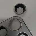 Biubumtu 1-Piece 48 Cup Steel Muffin Pan Non-Stick Mini Cupcake Pan, Bakeware Mini Muffin Tin, Dishwasher Safe (Round)