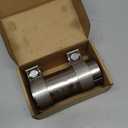 2.25 to 2.25 inch Exhaust Adapter with Clamp Stainless Steel, 2.25" ID to 2.25" ID Exhaust Reducer Connector Pipe with Clamp