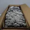 9 ft. Unlit Premium Snow Flocked Hinged Artificial Christmas Tree with Metal Stand