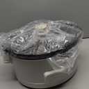 bella 6.0 Qt Programmable Slow Cooker, Ceramic Nonstick Coating, Adjustable Temperature & Cooking Times, Dishwasher Safe Stoneware Pot & Tempered Glass Lid, Tangle Free Cord Wrap, Oatmilk