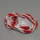 DEWENWILS 25FT Outdoor Extension Cord with Multiple Spaced Outlets Plugs, 16/3 SJTW Power Cord for Outdoor String Lights and Holiday Decorations, Appliances, UL Listed, Candy Cane (red swirl with white)