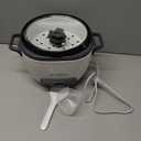 BLACK+DECKER 16-Cup Rice Cooker, RC516, 8-Cup Uncooked Rice, Steaming Basket, Removable Non-Stick Bowl, One Touch