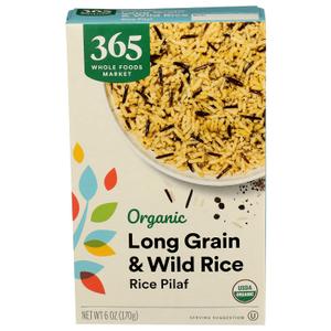 2 x 365 by Whole Foods Market, Organic Long Grain & Wild Rice Pilaf, 6 Ounce  BBD: 01/16/2027