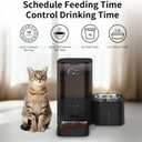 DOEL 2.4GHz WiFi Automatic Cat Feeder and Water Fountain, 6L/24 Cups Timed Dry Food Dispenser for 2.5 Weeks, with APP Remote Control, Voice, for Small Medium Dog Puppy Kitten