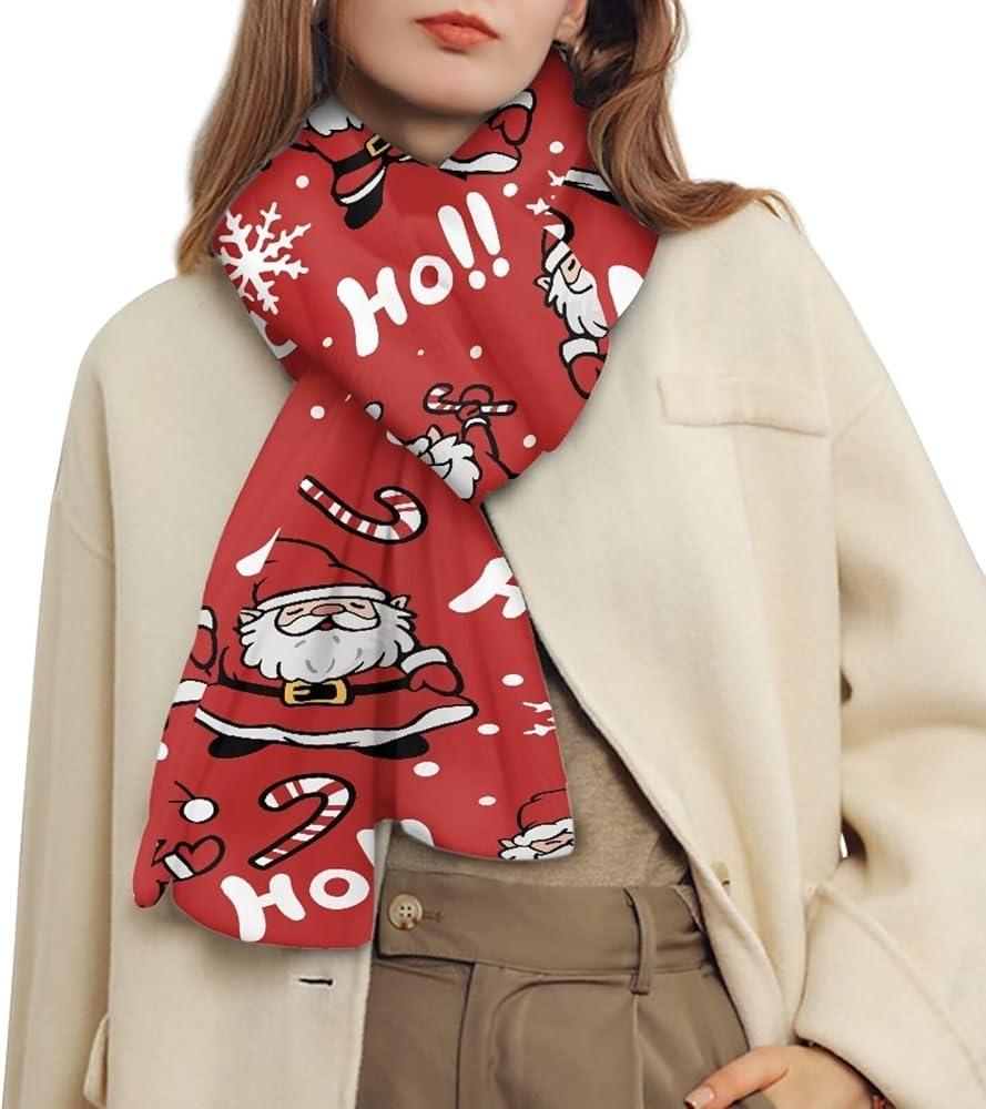 Nxidvxne Christmas Scarf For Women Winter Large Scarf Wraps For Women Bufandas Para Mujer
