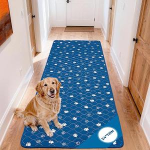 Fostanfly Washable Pee Pads for Dogs, 2 Pack Reusable Super Absorbent Potty Pads, NonSlip and LeakProof 54"x54" for Whelping, Extra Large Potty Training Washable for Puppy