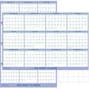 32" x 48" 2026 Wall Calendar, Folded Wet & Dry Erase Wall Calendar 12 Month, Yearly Laminated Wall Calendars, Reversible Annual Planner, Horizontal/Vertical, with Julian Dates