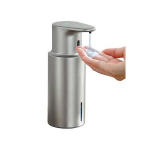 Automatic Liquid Soap Dispenser Touchless, 304 Stainless Steel Bottle Body 16.2oz/480ml Rechargeable Dish Soap Dispenser, 3 Adjustable Liquid Levels, IPX7 Waterproof, for Kitchen Bathroom