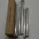 Chrome Shower Curtain Rod 31 to 80 Inch,1 Inch Diameter Adjustable Spring Tension Curtain Rod No Drilling Stainless Steel Telescoping Rod,No Rust