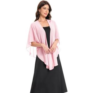 Shawls and Wraps for Evening Dresses Sheer Chiffon Women Elegant Soft Silky Scarf Scarve Wedding Bridal Stole