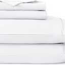 Sheet Set-4pc Luxury Hotel Soft Bed Sheet Set, 100% Brushed Microfiber 1800 Thread Count Breathable,14" Deep Pocket Bottom,Light Color lavender
