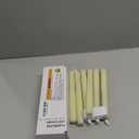 Homemory 6 Pcs Flameless Taper Candles with Remote, Timer, Dimmer, Ivory Battery Operated CandleSticks with Flickering Light, Plastic Led Window Candles, 9.6 Inches for Halloween Christmas Decoration