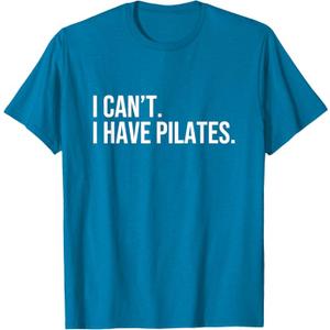 2 Pack Cool Pilates Coach With Saying I Can't I Have Pilates T-Shirt M