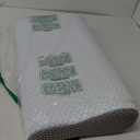 Anvo Memory Foam Pillow, Neck Contour Cervical Orthopedic Bed Pillow for Sleeping Side Back Stomach Sleeper, Ergonomic Design for Neck and Shoulder Pain Relief, Blue White, Firm (FIRM - Standard (24 x 13.4 x 4.7 inches))