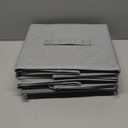 3 Pack Fabric Storage Bins for Shelves | 16.25x12x10in Closet Storage Baskets | Collapsible Storage Bins |Fabric Closet Organizers with Handles | Light Gray