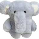 Yatchen Plush Case for AirPods 1&2,Kawaii Cute 3D Cartoon Fur Blue Elephant Funny Furry for Airpods 2nd 1st Generation Cover with Keychain Protector Women