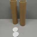 4" x 18" Heavy-Duty Reinforced Cardboard Mailing Tube, Pack of 4 Tubes with 8 Caps – Secure USPS Approved – Great for Shipping and Storing of Prints, Artwork, Posters or Documents