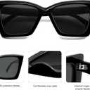 SOJOS Trendy Oversized Cateye Sunglasses Womens UV400 Designer Shades Lentes De Sol Para Mujer SJ2347