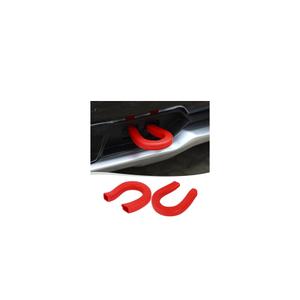 Voodonala for Chevy Silverado 2007-2024 Front Tow Hook Cover Car Tow Hooks Protector Cover Compatible with Chevrolet Silverado GMC Sierra 2014-2019(Red, 2pcs, Silicone)